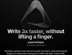 SuperWhisper an AI voice to text app for macOS